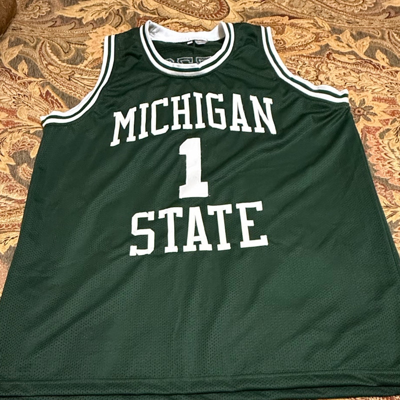 Michigan State Spartans Izzo Basketball Jersey Green