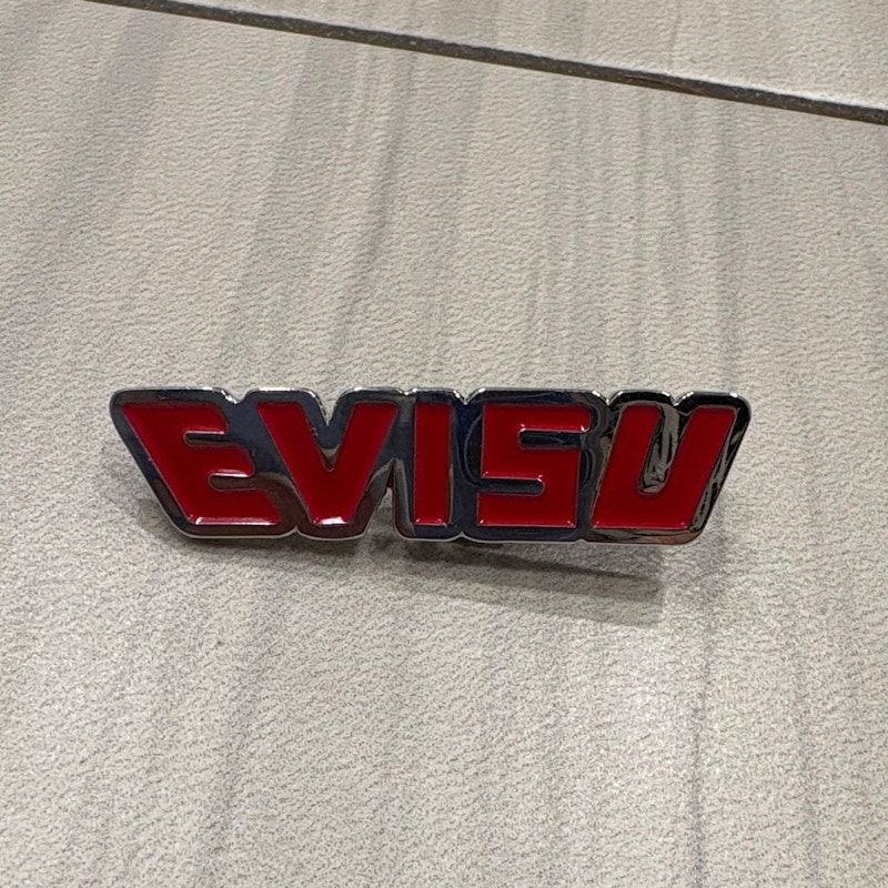 Evisu Metal Pin Red