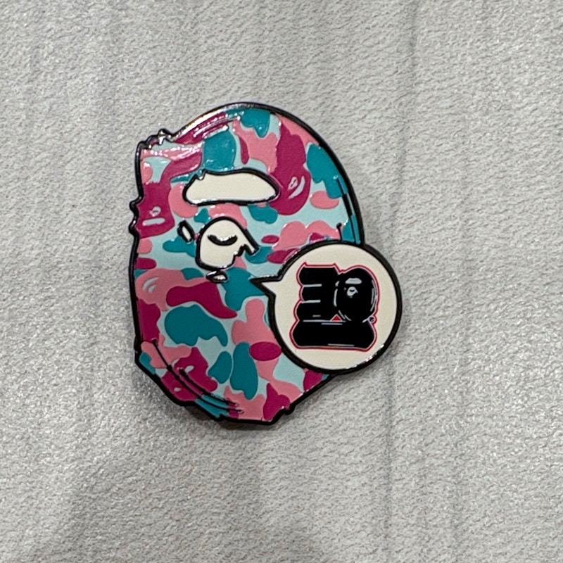 A Bathing Ape x Pintrill 30th Anniversary Ape Head Pin