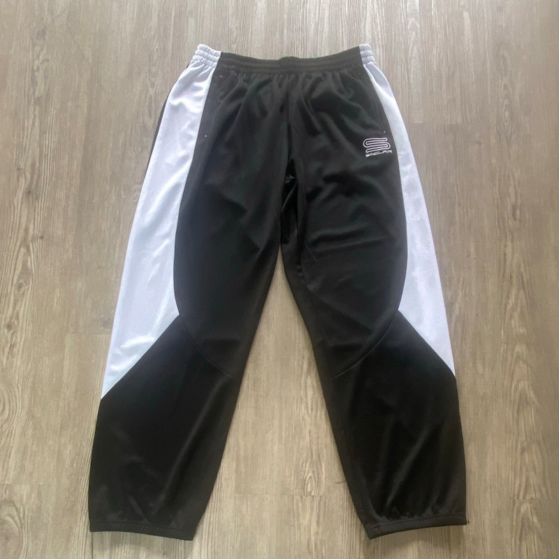 Sinclair Colorblocked Track Pants Black White
