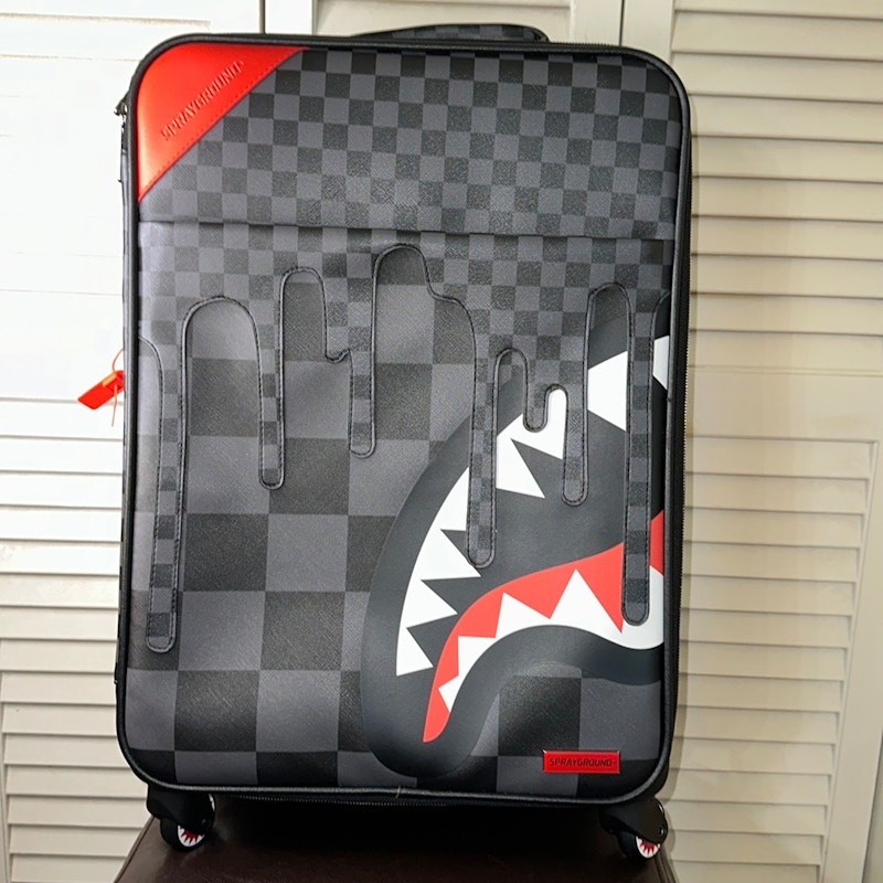Sprayground XTC Grey Sharks in Paris Jetsetter Carry-On Luggage