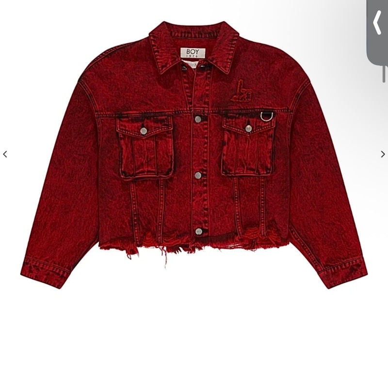 Boy London Denim Jacket Red