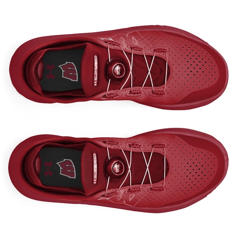 Wisconsin Badgers Under Armour SlipSpeed Running Shoes Red