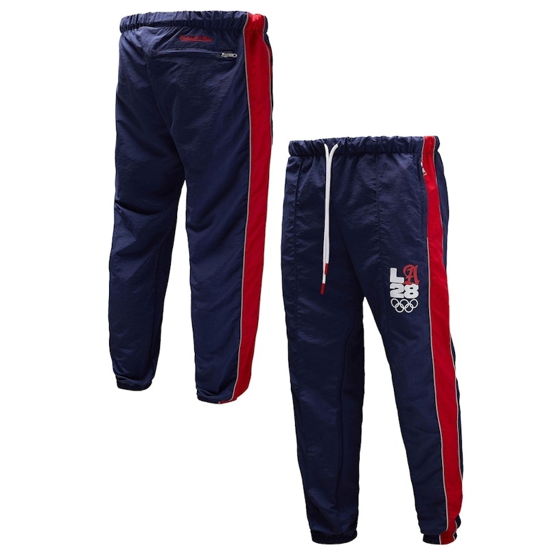LA28 Mitchell & Ness Windbreaker Pants Navy