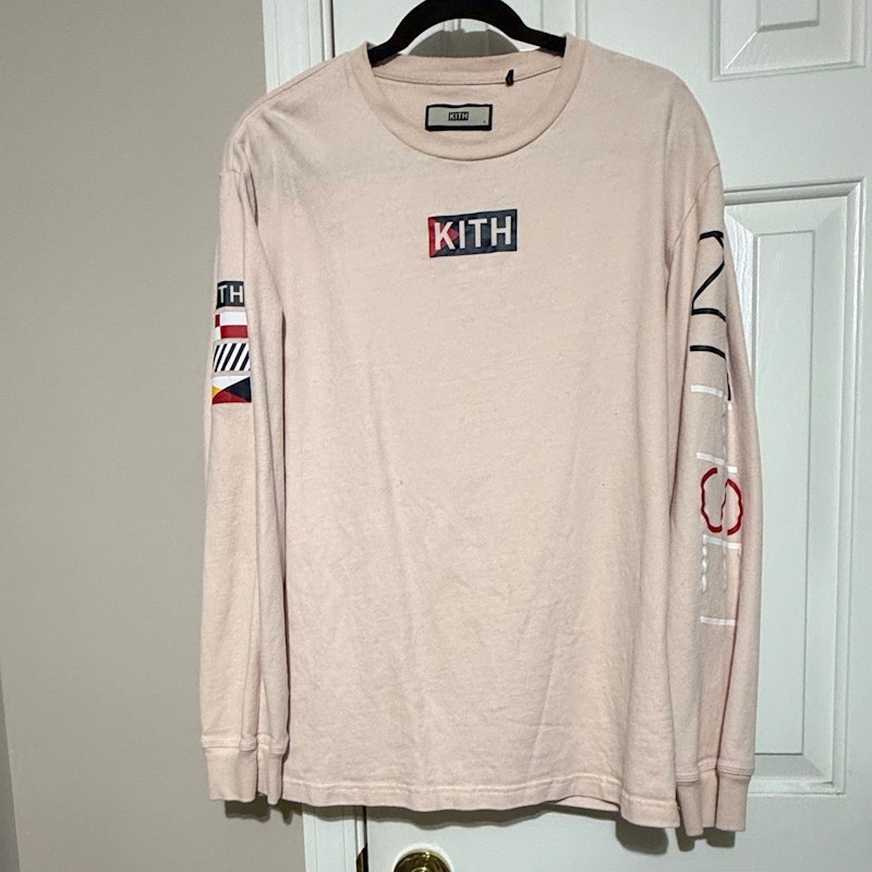 Kith Long Sleeve Shirt Pink