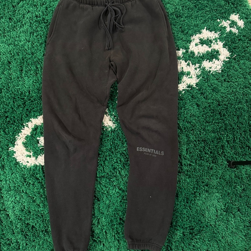 Fear of God Essentials Sweatpants Black Reflective