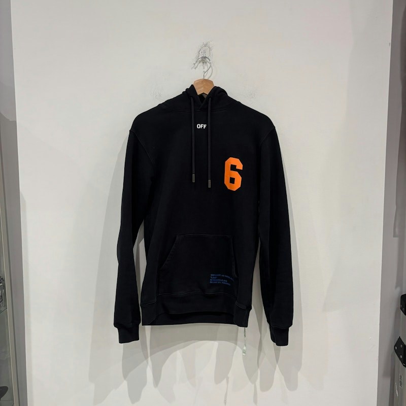 Off-White Number 6 Hoodie Black
