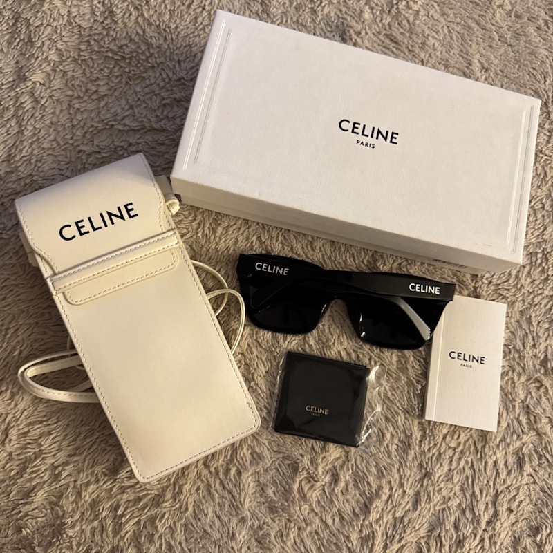 Celine Monochroms 03 Sunglasses Black