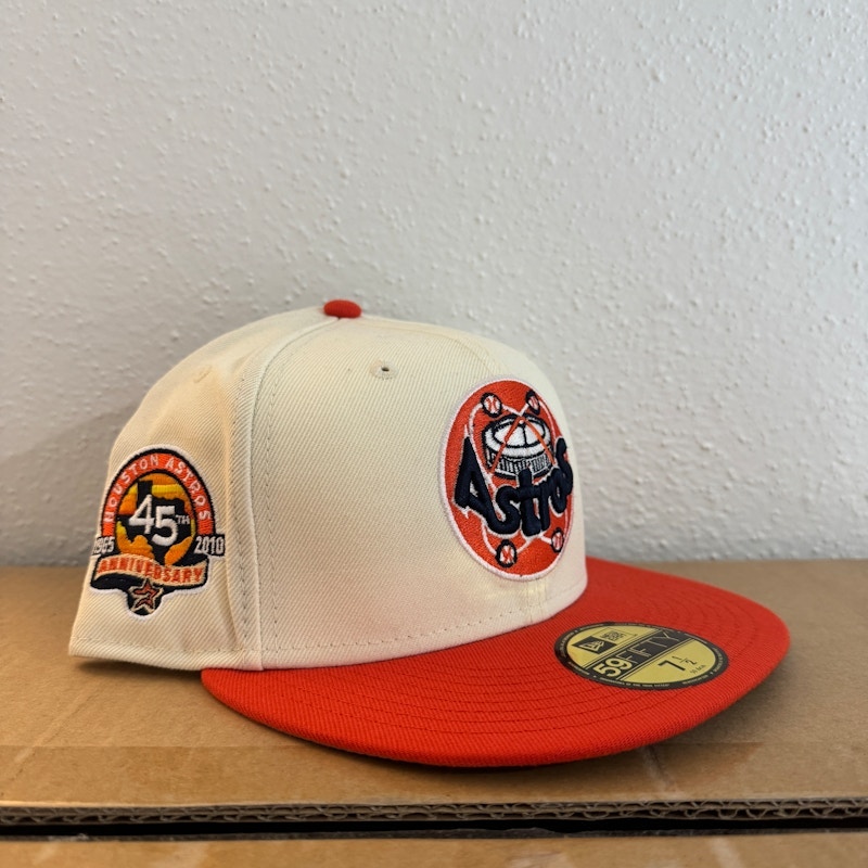 New Era Houston Astros 45th Anniversary 59FIFTY Fitted Hat Orange White