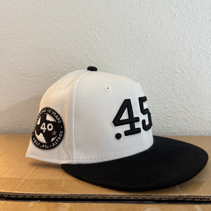 Houston Colt .45s 40th Anniversary Black and White Cap