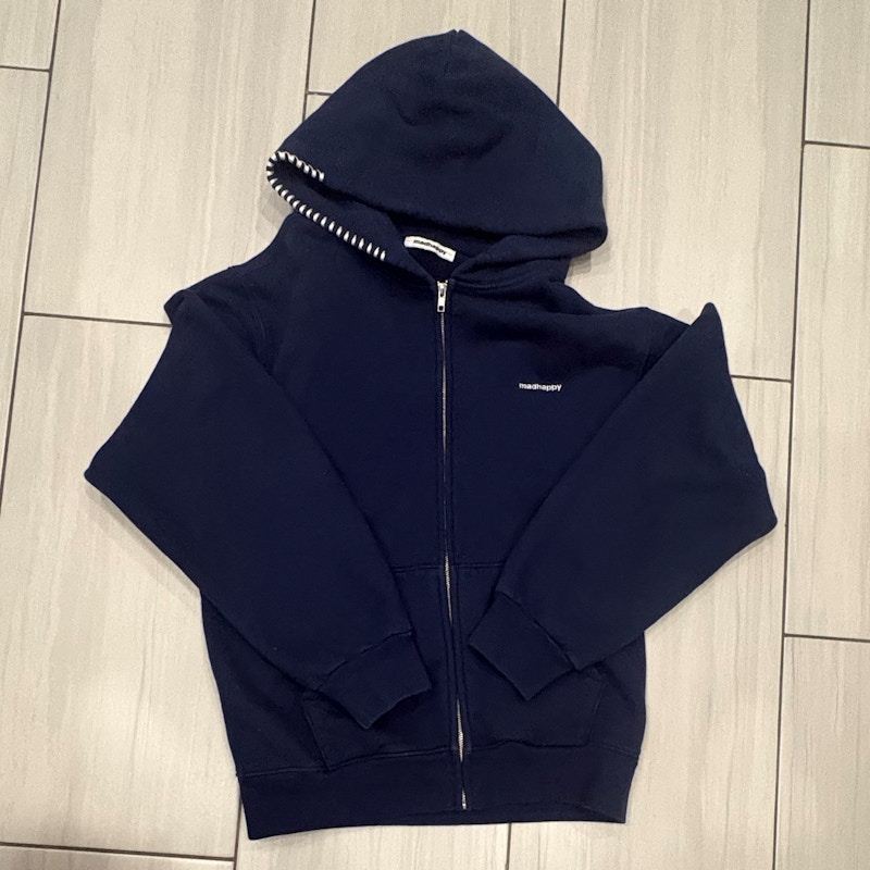 Madhappy Zip Up Hoodie Navy