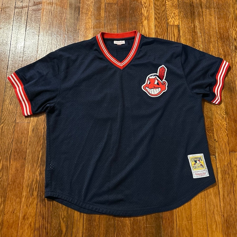 Cleveland Indians Joe Carter 1986 Mitchell & Ness Jersey