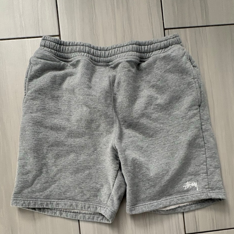 Stüssy Basic Logo Sweat Shorts Heather Grey