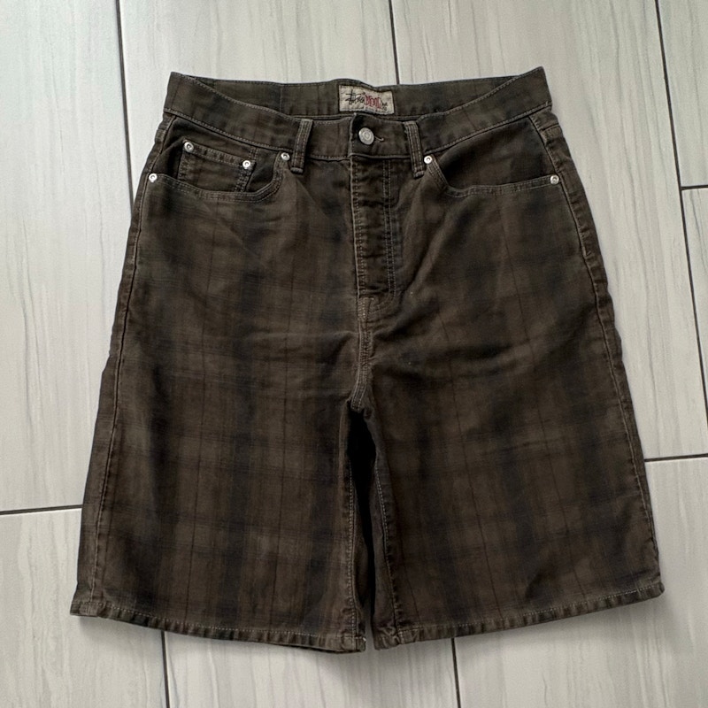 Stüssy Plaid Shorts Brown