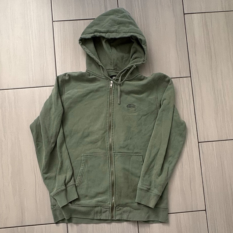 Stüssy Basic Zip Hoodie Sage