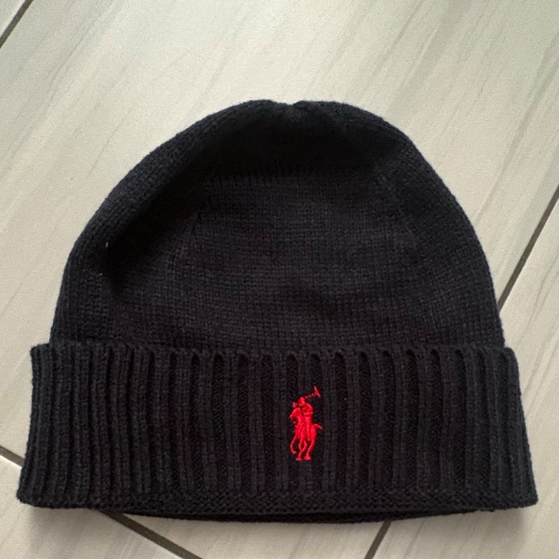 Polo Ralph Lauren Ribbed Knit Beanie Navy