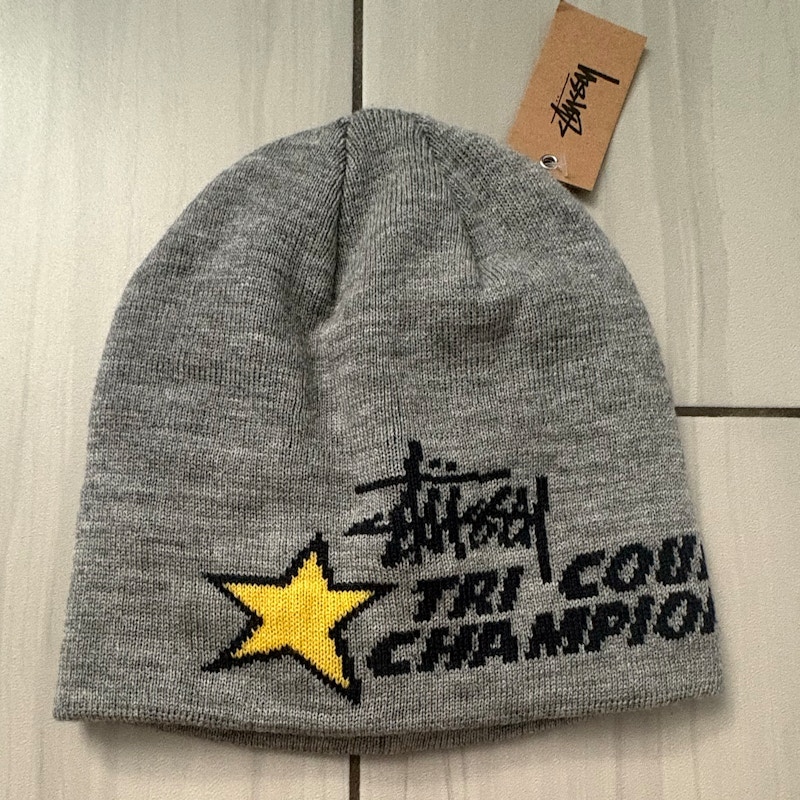 Stüssy Tri County Champion Beanie Grey