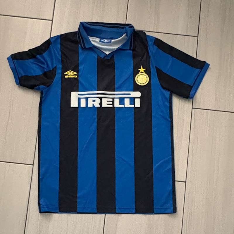 Umbro Inter Milan Home Jersey Blue Black Pirelli