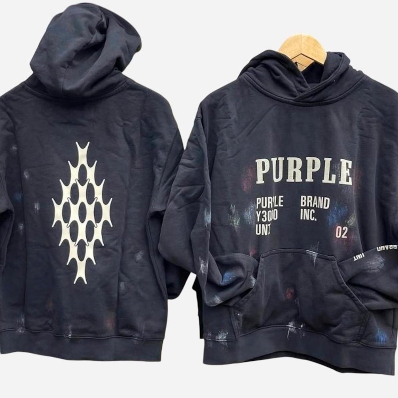 Purple Brand Logo Artifact Silicon Hoodie