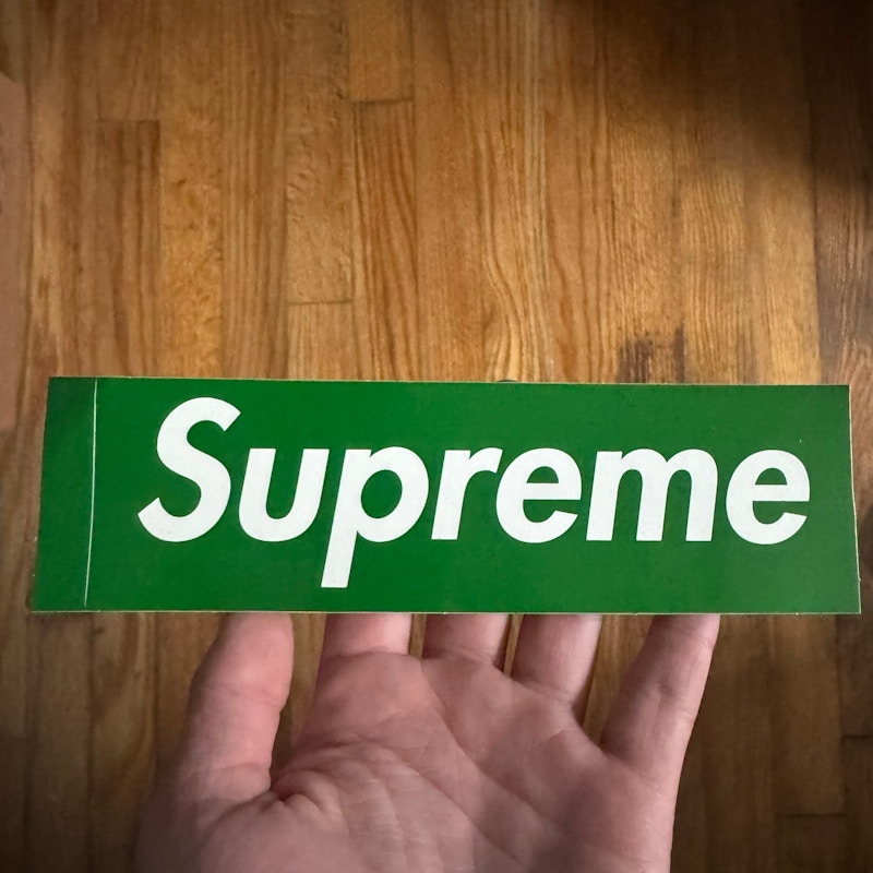 Supreme Box Logo Sticker Green