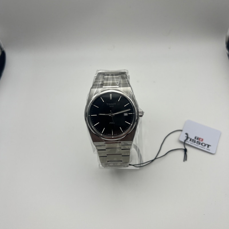 Tissot PRX Black Dial Steel Watch