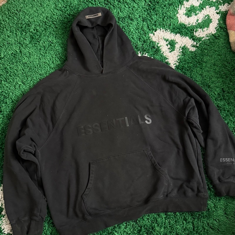 Fear of God Essentials Hoodie Black SS20