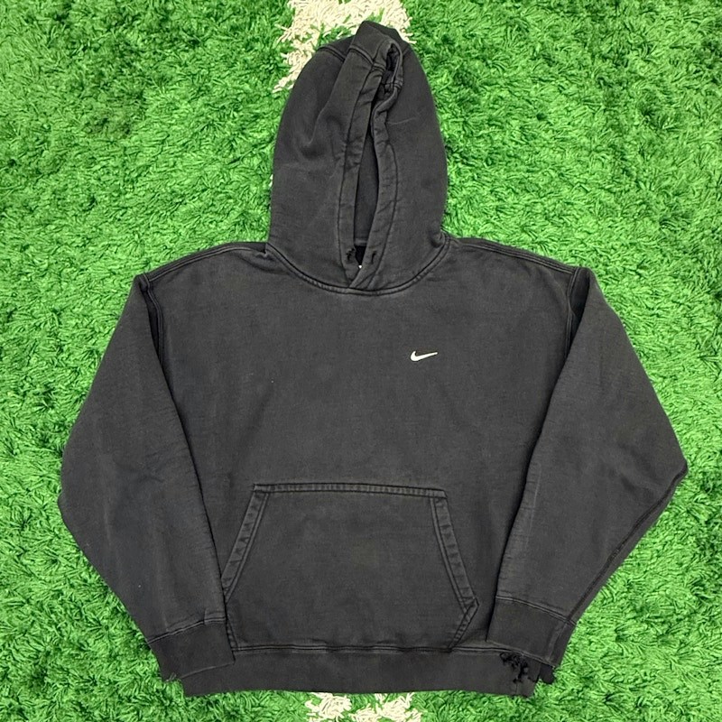 Nike Embroidered Swoosh Hoodie Black