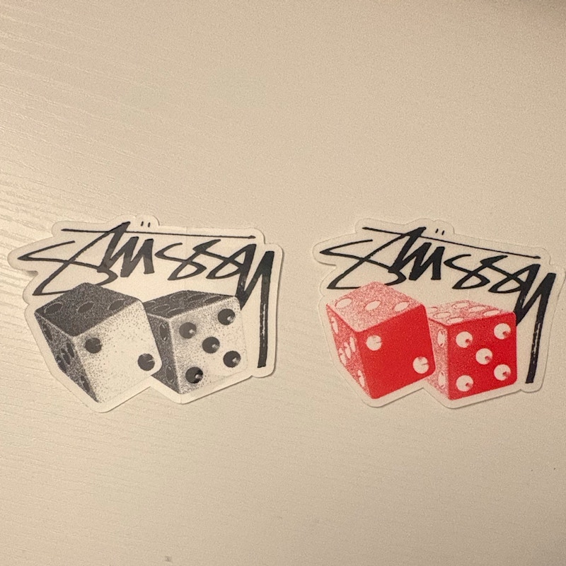 Stüssy Dice Sticker Multi-Color