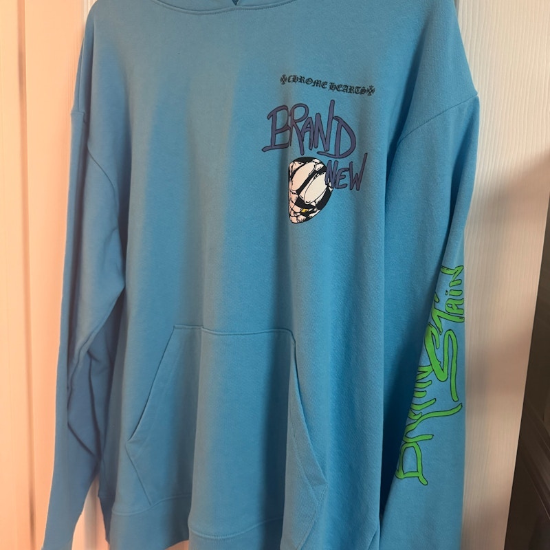 Chrome Hearts Matty Boy Brain New Hoodie Blue