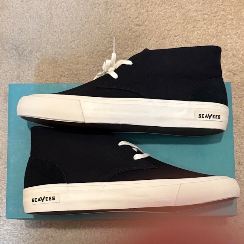 SeaVees Maslon Desert Boot Black Poplin