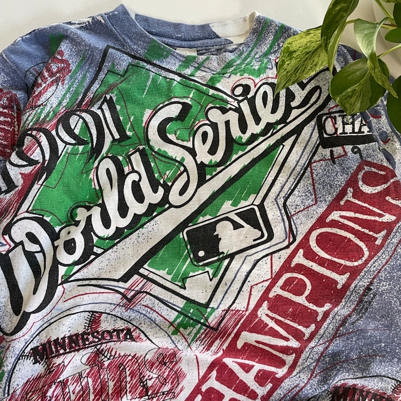 Minnesota Twins 1991 World Series Champions T-Shirt Multi