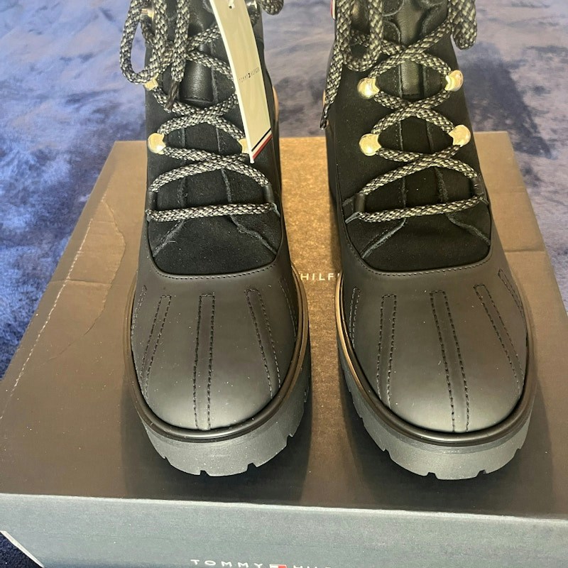 Tommy Hilfiger Laced Outdoor Boot Black