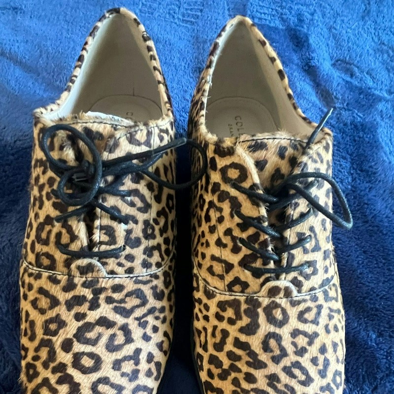Cole Haan Modern Classic Oxford Printed Hair Calf Leopard (Women's)