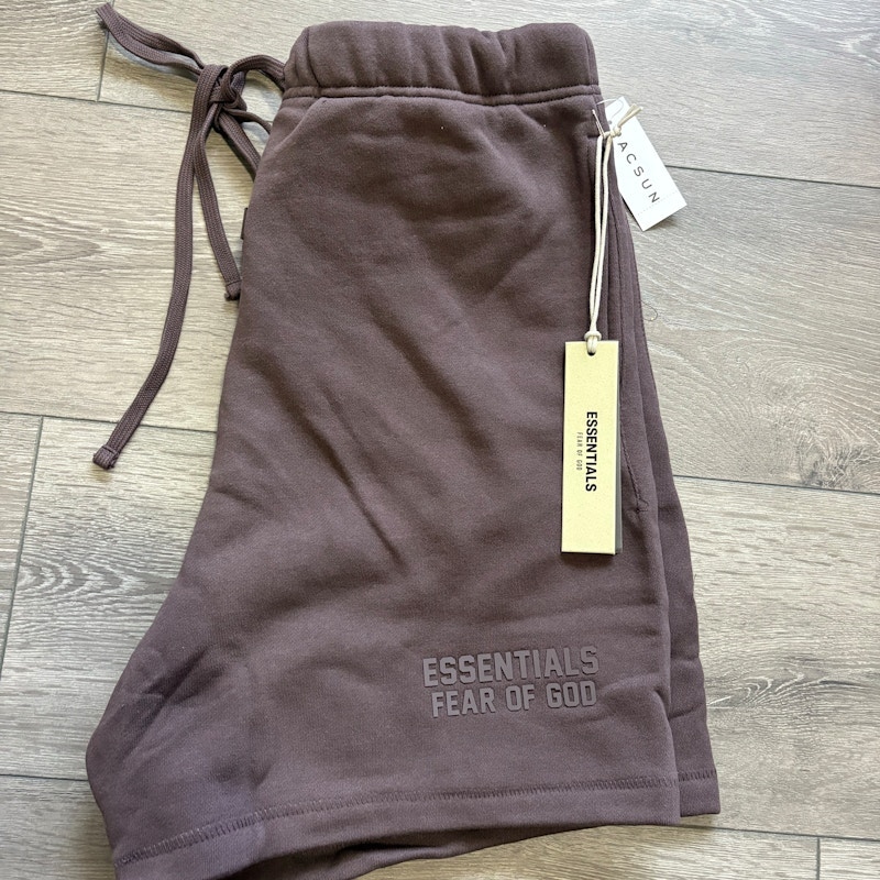 Fear of God Essentials Fleece Shorts Plum