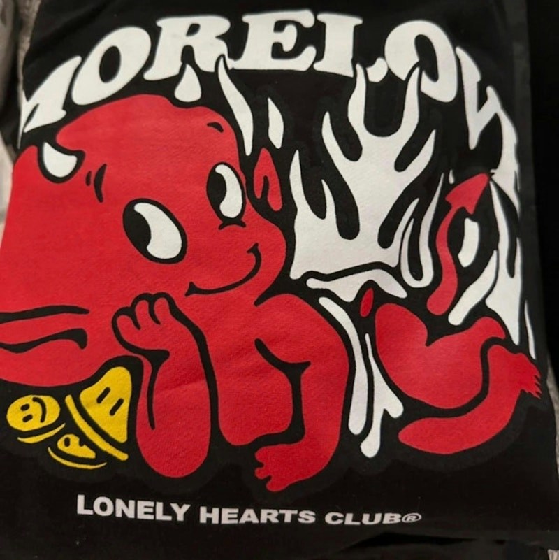 Lonely Hearts Club Devil Graphic Hoodie Black