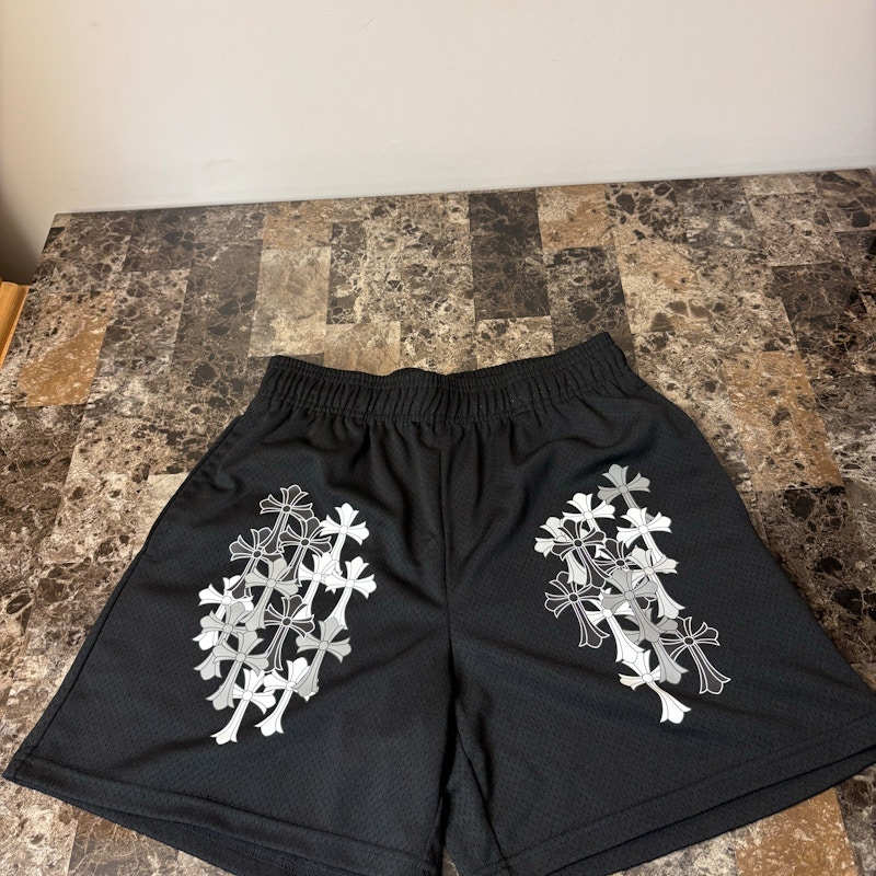 Bravest Studios Cross Mesh Shorts Black