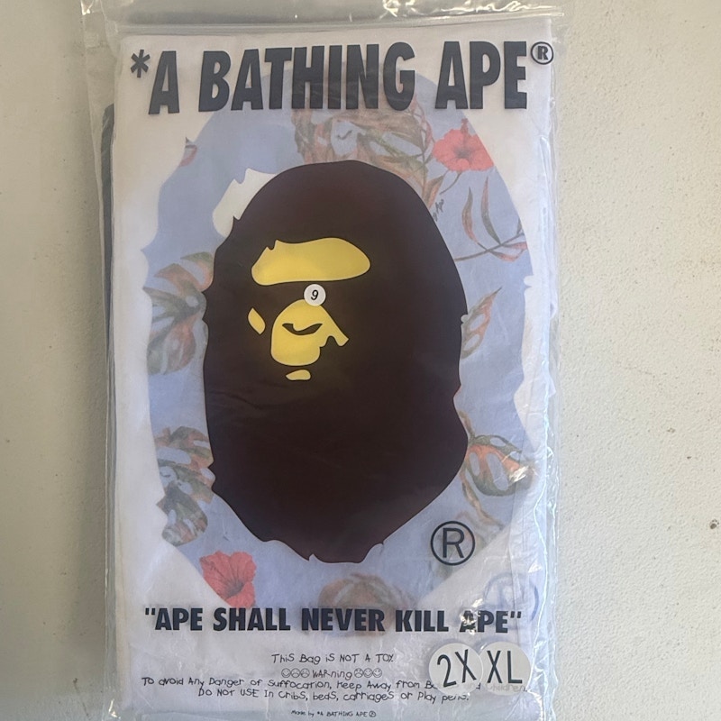 A Bathing Ape Ape Shall Never Kill Ape Tee White