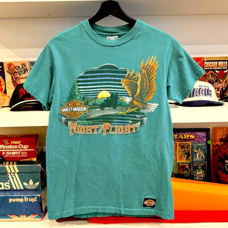Vintage Harley-Davidson Night Flight Gerencer’s Elkhart Indiana T-Shirt