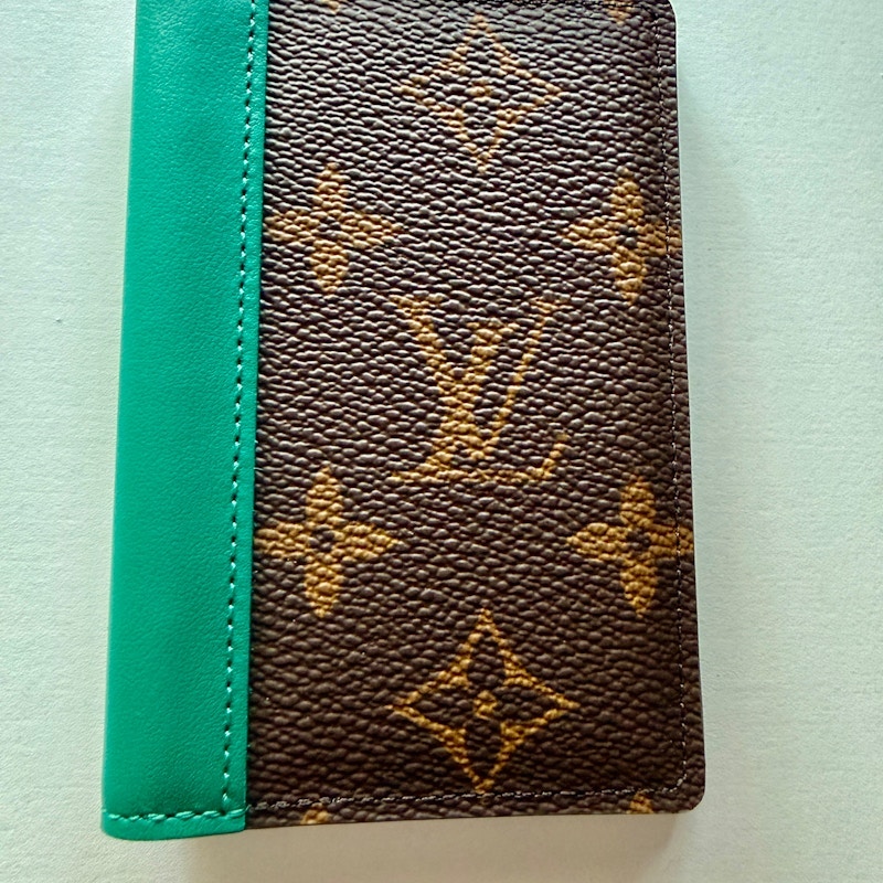 Louis Vuitton Pocket Organizer Monogram Canvas Borneo Green