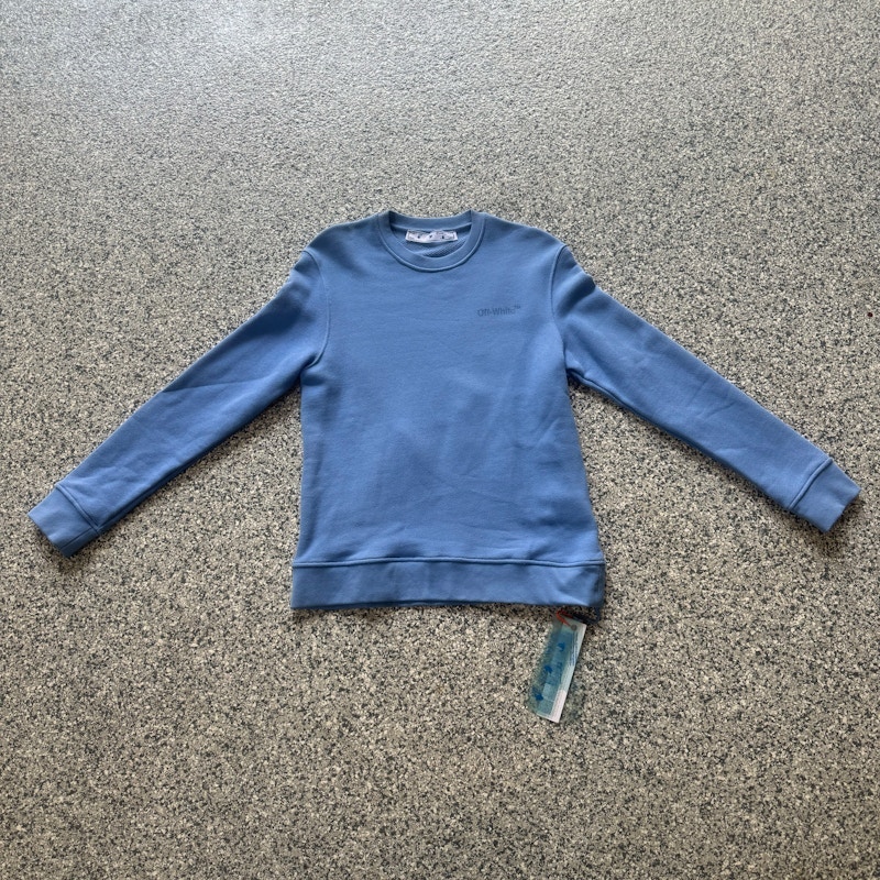 Off-White Arrows Crewneck Sweatshirt Blue