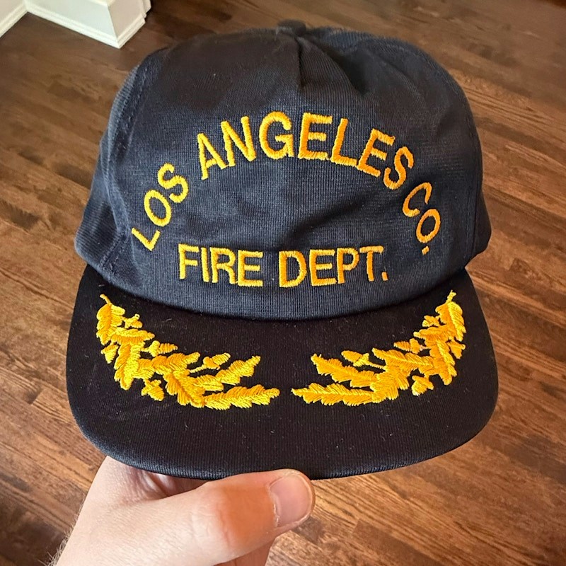 Vintage LA County Fire Dept. Snapback Hat
