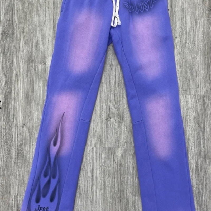 Lost Intricacy Flame Sweatpants Purple