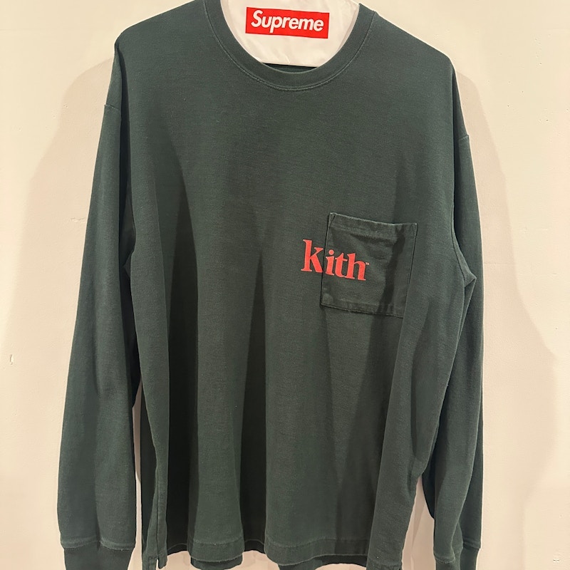 Kith Pocket Long Sleeve T-Shirt Dark Green