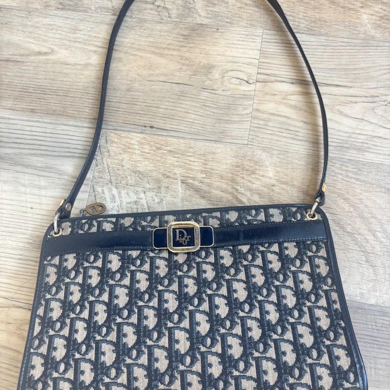 Dior Trotter Oblique Shoulder Bag Blue