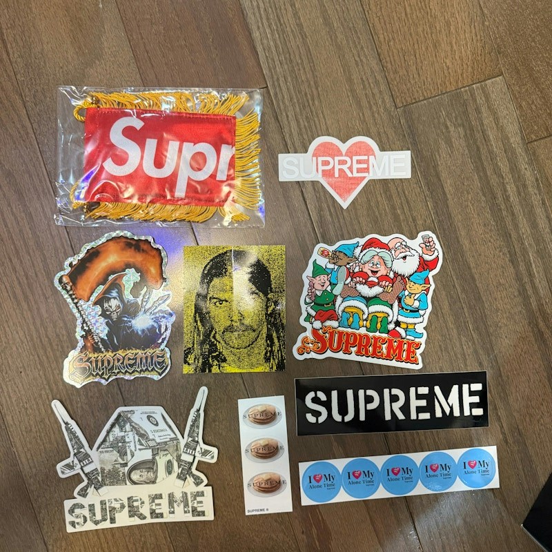Supreme Sticker and Pennant Assortment