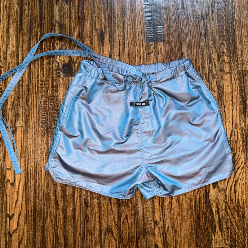 Fear of God Sixth Collection Iridescent Shorts Blue