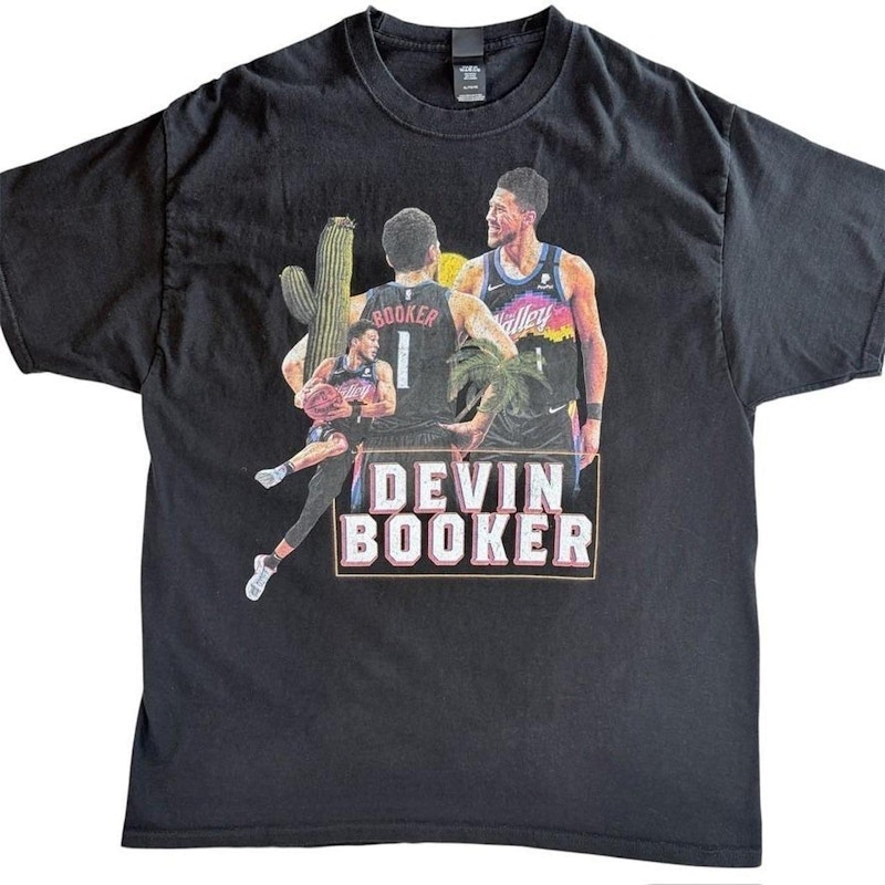Devin Booker Phoenix Suns T-Shirt Black Be Legendary Graphic