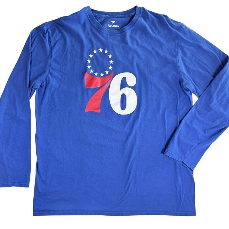 Fanatics Philadelphia 76ers Joel Embiid Long Sleeve Graphic Shirt