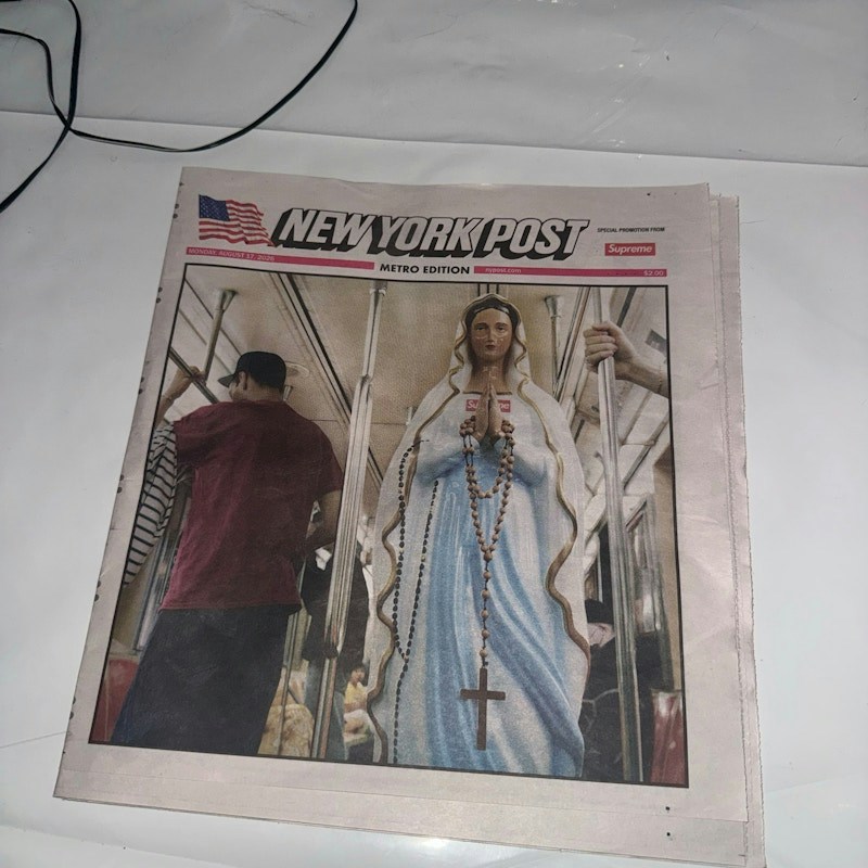 Supreme New York Post Deliver Us From Evil Special Promotion Newspaper