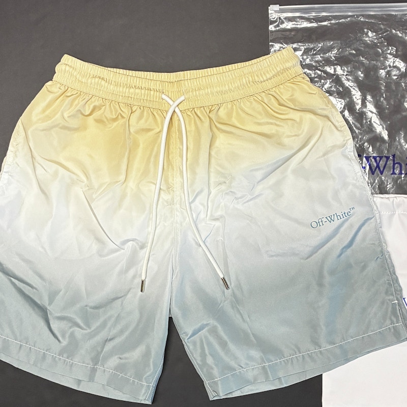OFF-WHITE Degrade Arrow Surfer Swim Shorts Light Blue
